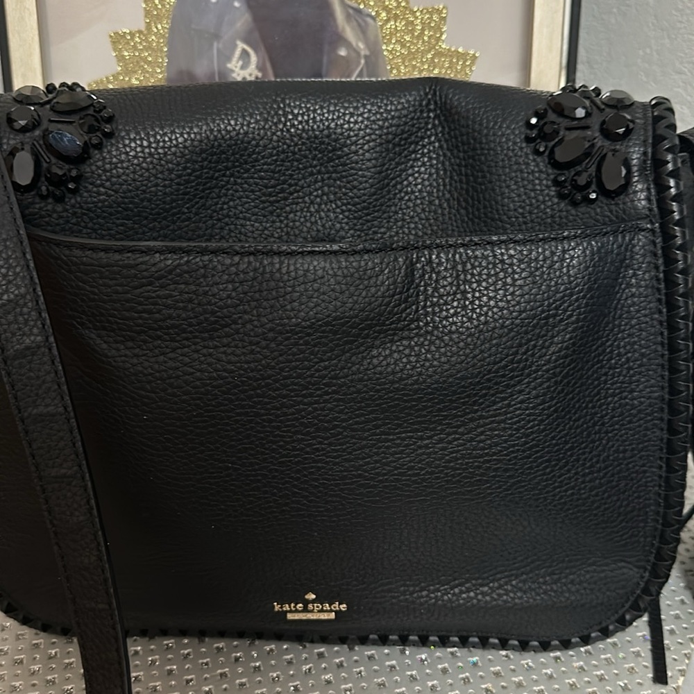 Kate Spade Jeweled Leather Small Lietta Bag - Picture 3 of 6